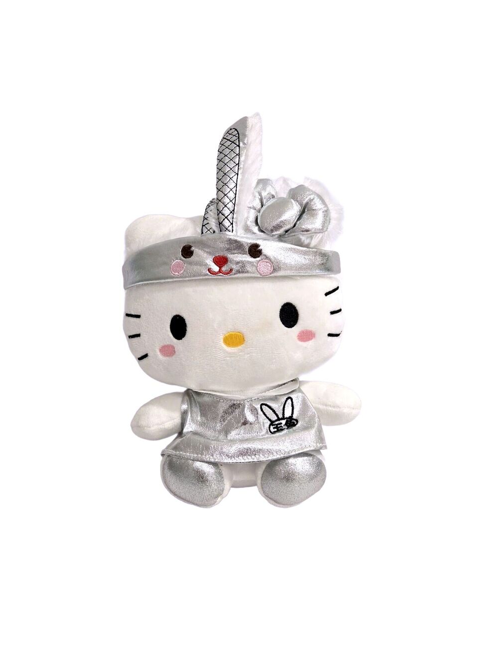 Sanrio Hello Kitty Silver Bunny Rabbit Plush 7in 2019 Rare